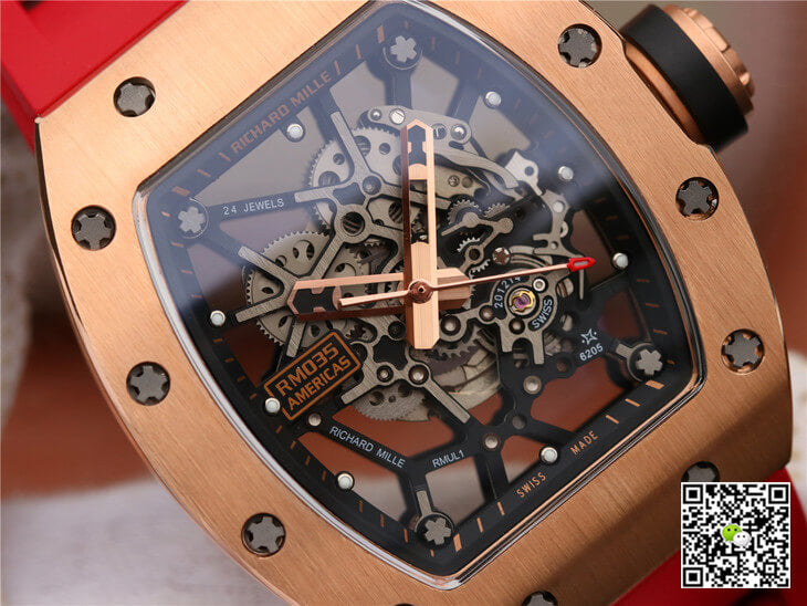 Richard Mille RM035 Americas KV Factory Rose Gold