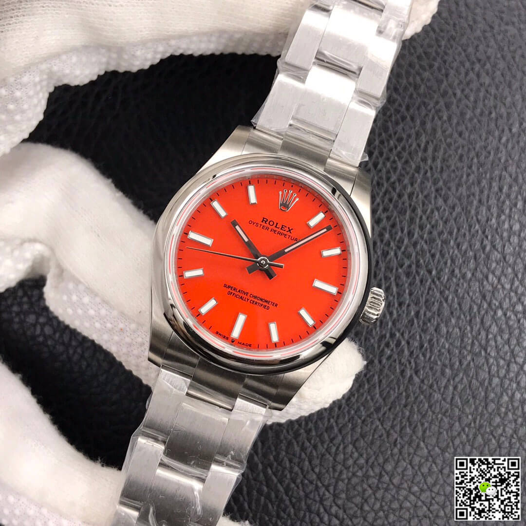 Rolex Oyster Perpetual M277200-0008 31MM EW Factory Coral Red Dial
