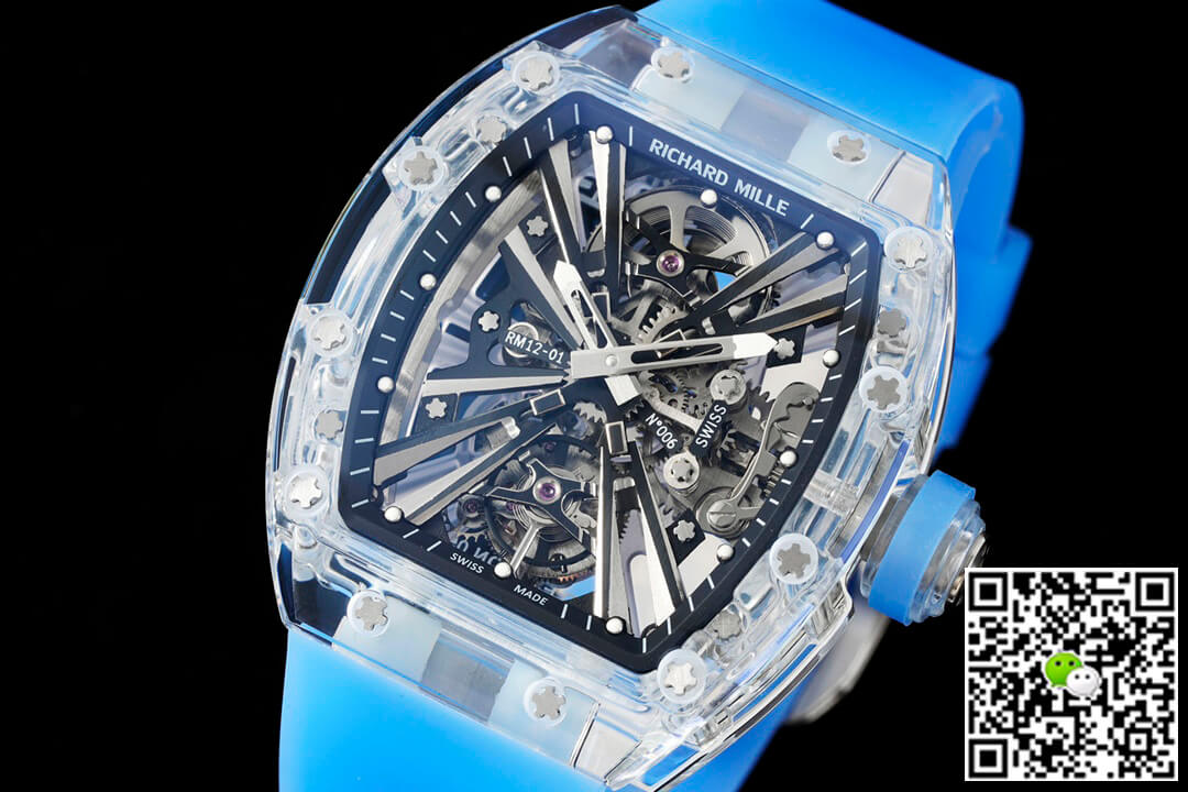 Richard Mille RM12-01 RM Factory Tourbillon Transparent Version Blue Strap