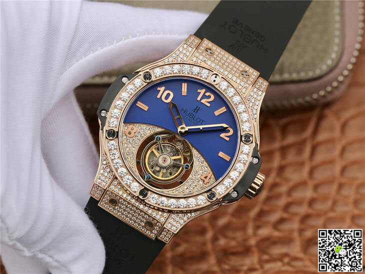 Hublot Big Bang Tourbillon Rose Gold Diamond Dial