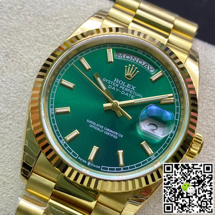Rolex Day Date 118238 EW Factory Green Dial