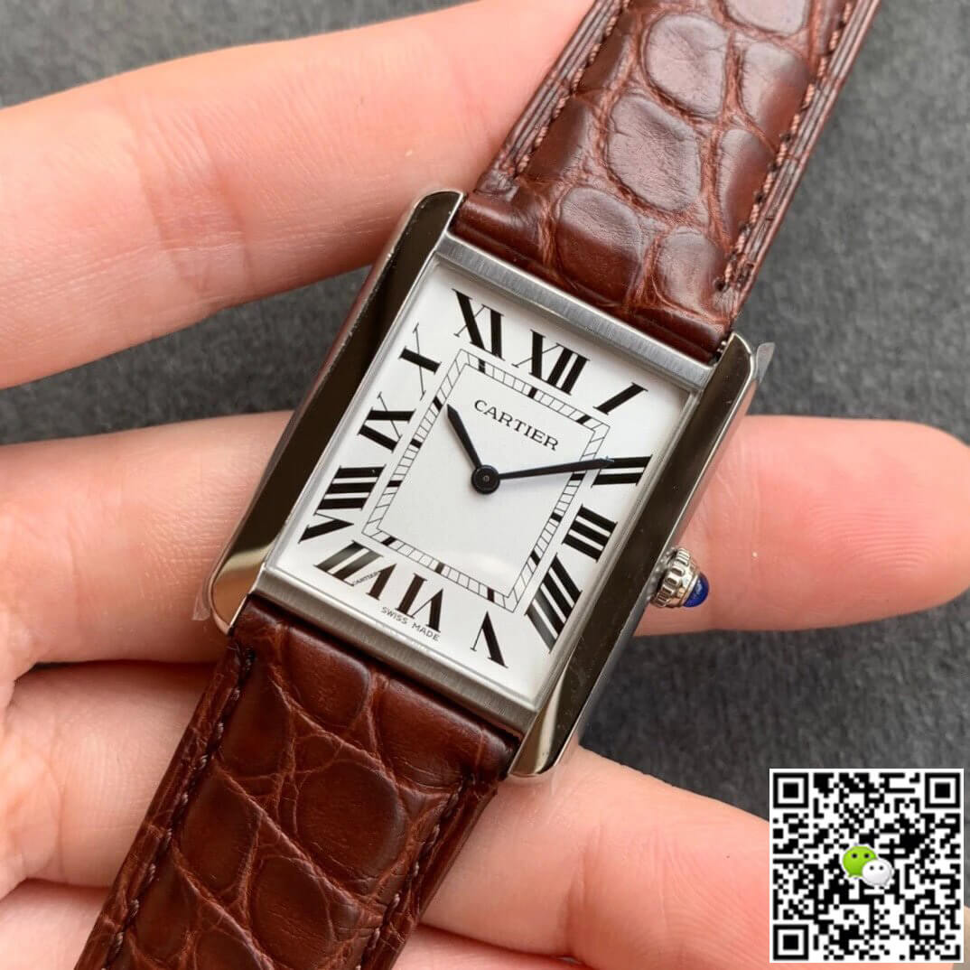 Cartier Tank WSTA0028 K11 Factory Brown Cowhide Strap