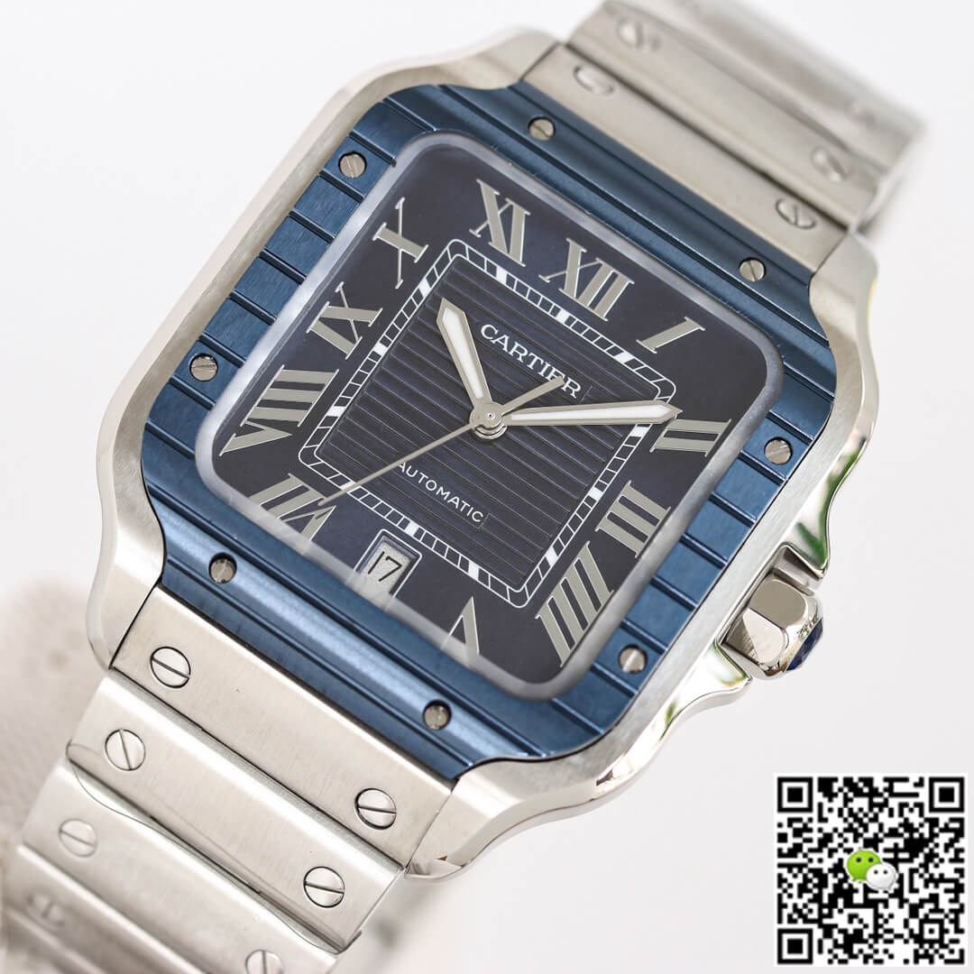 Santos De Cartier GF Factory Stainless Steel Blue Dial