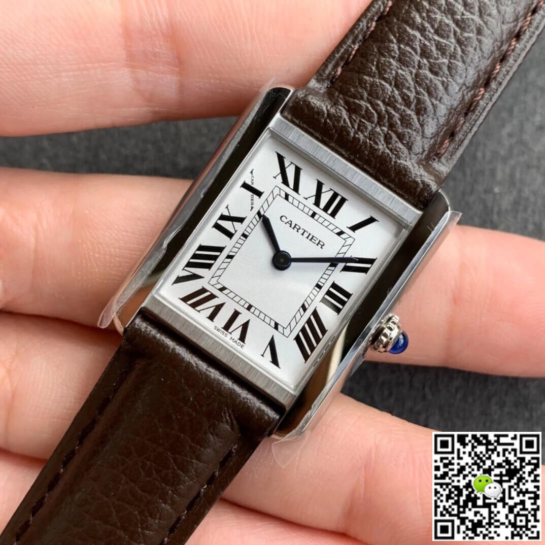 Cartier Tank WSTA0030 K11 Factory White Dial
