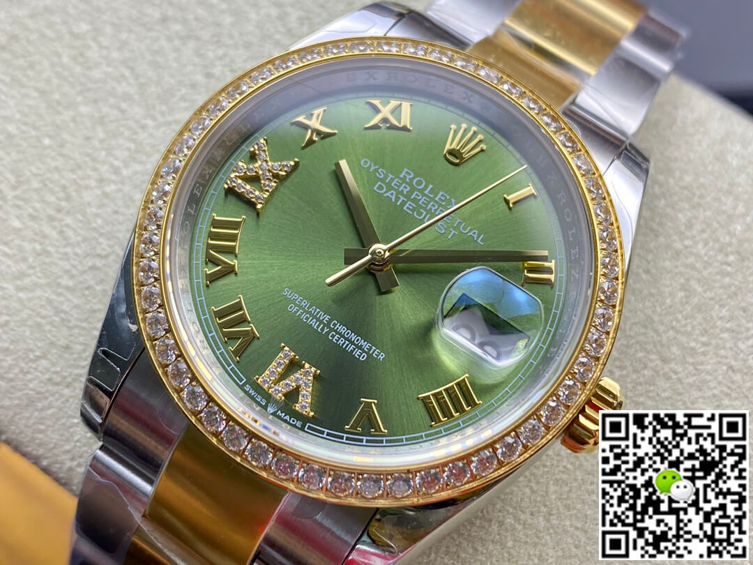 Rolex Datejust M126283RBR-0012 EW Factory Diamond-set Bezel