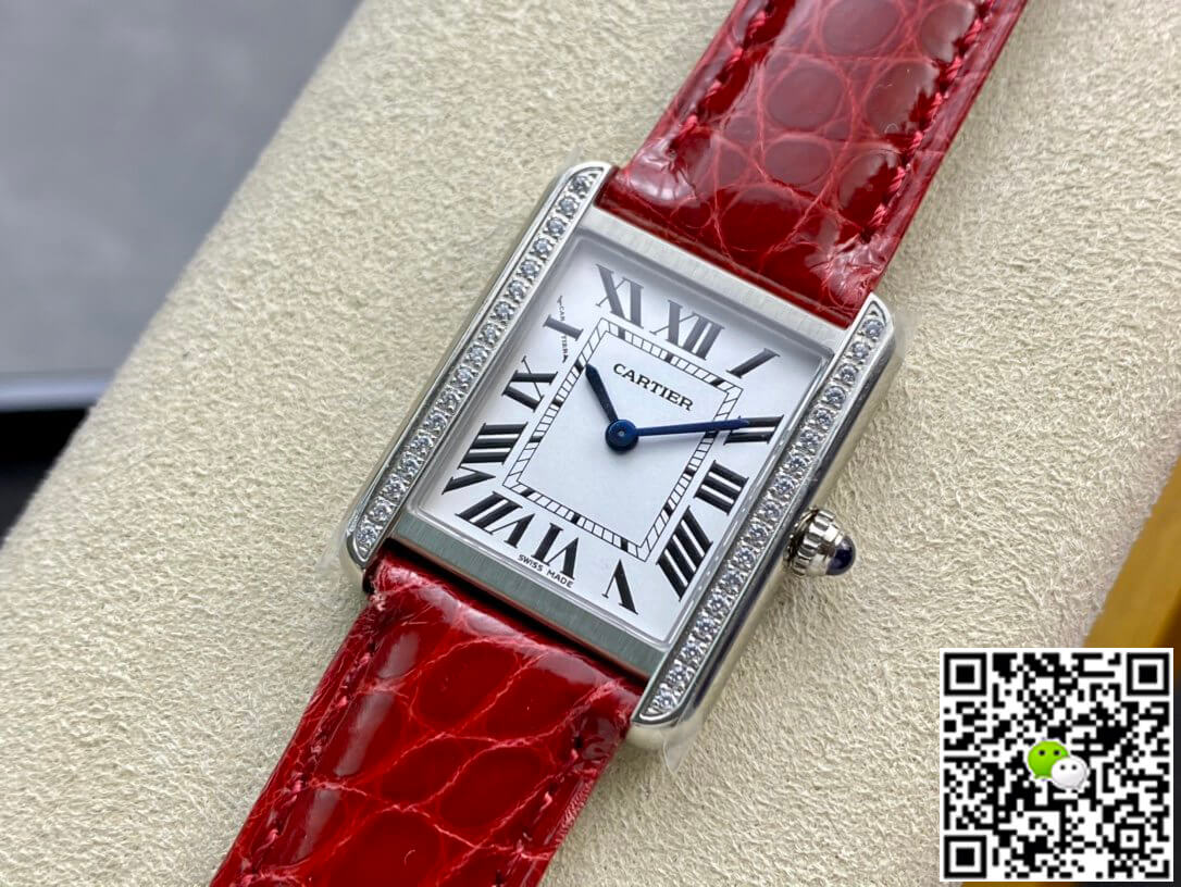 Cartier Tank 27MM K11 Factory V2 Red Strap