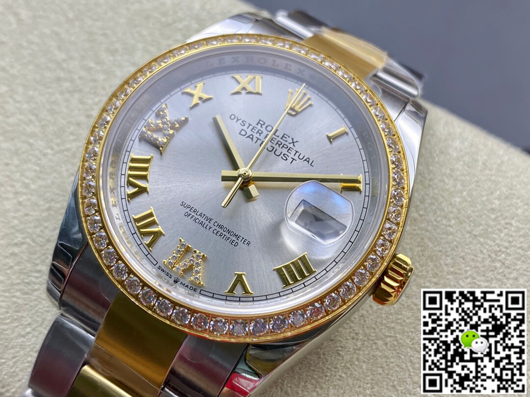 Rolex Datejust M126283RBR-0018 EW Factory Diamond-set Bezel