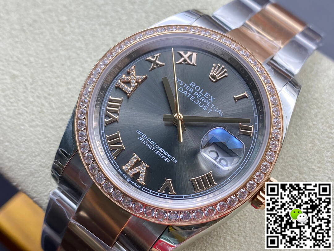 Rolex Datejust M126281RBR-0012 EW Factory Diamond-set Bezel