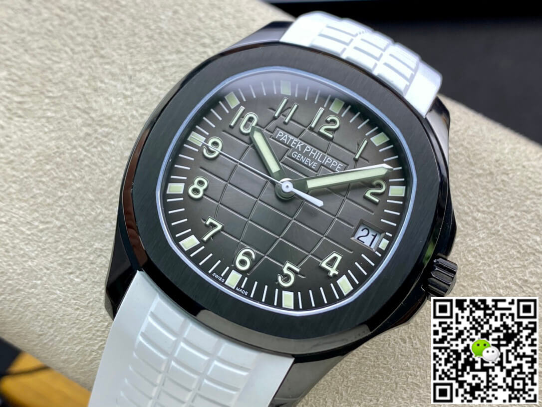 Patek Philippe Aquanaut PP5167 ZF Factory DLC White Rubber Strap