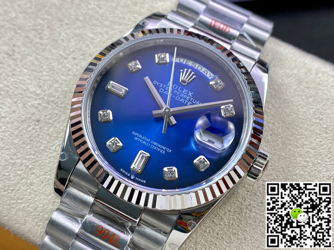 Rolex Day Date M128239-0023 36MM GM Factory Blue Dial