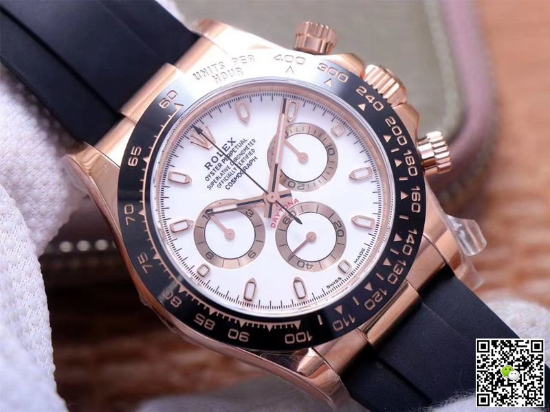 Rolex Daytona M116515LN-0019 Noob Factory White Dial 4130 Movement