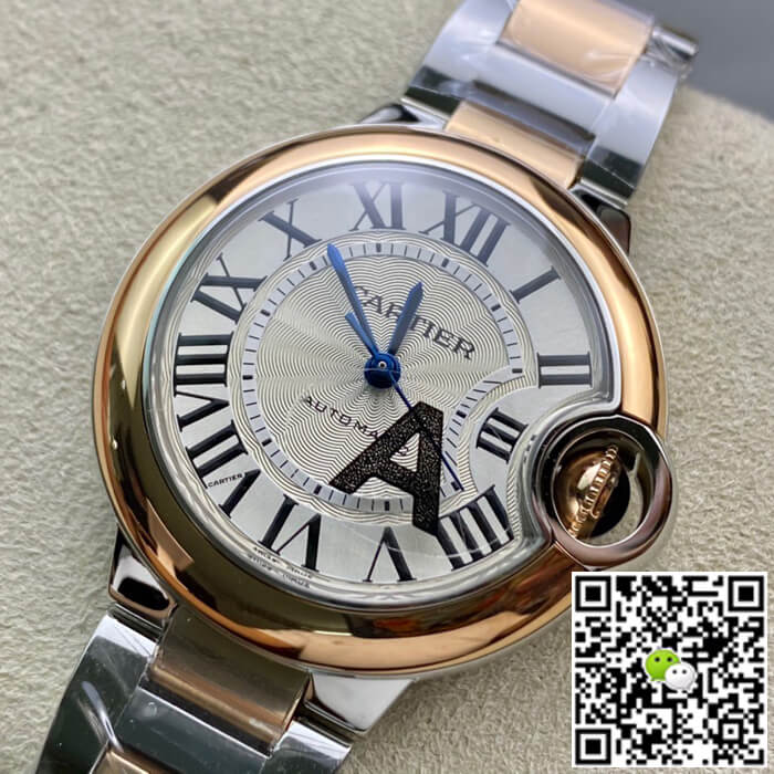 Ballon Bleu De Cartier W2BB0023 33MM V6 Factory Silver Dial