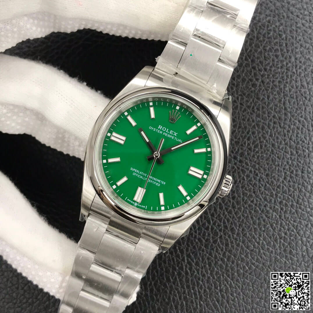 Rolex Oyster Perpetual M126000-0005 36MM EW Factory Green Dial