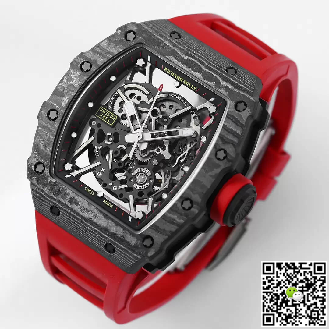 Richard Mille RM35-02 BBR Factory Red Rubber Strap