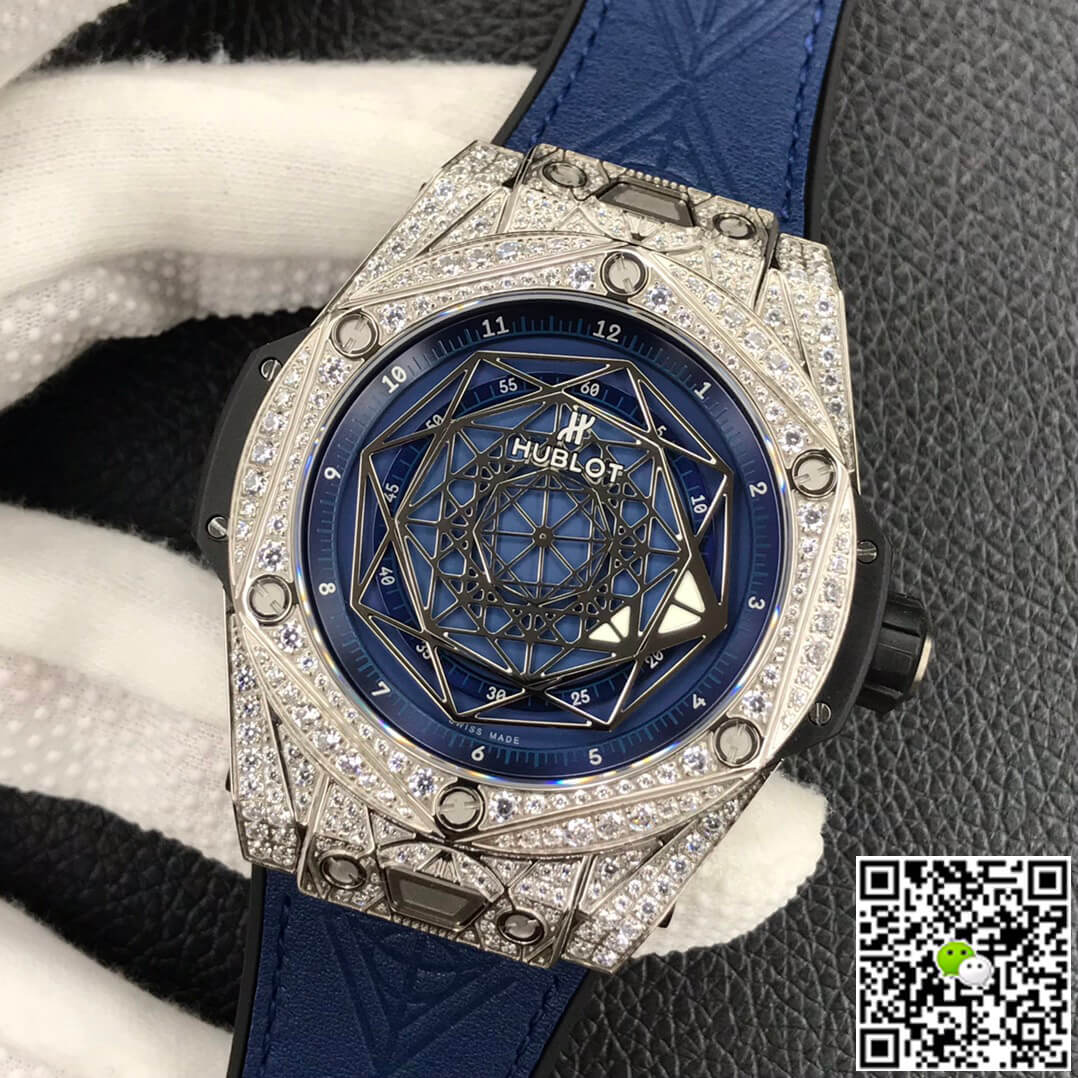Hublot Big Bang WWF Factory Titanium Full Diamond Case