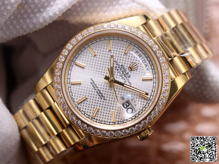 Rolex Day-Date M228348RBR-0005 EW Factory Silver Dial