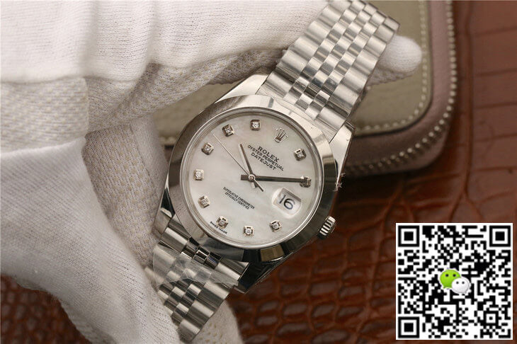 Rolex Datejust M126300 EW Factory Diamond-set Dial