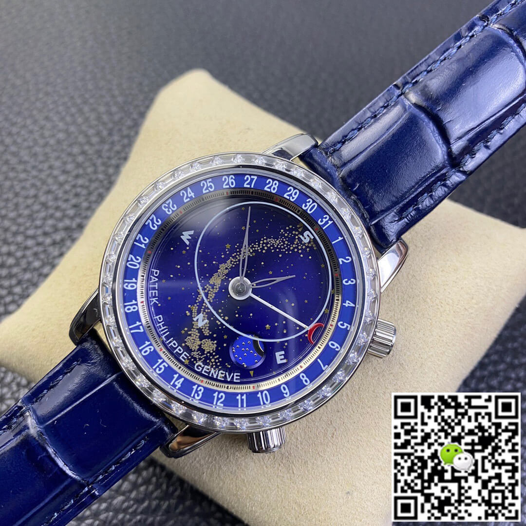 Patek Philippe Grand Complications 6104G-001 AI Factory Sky Moon Diamond Bezel