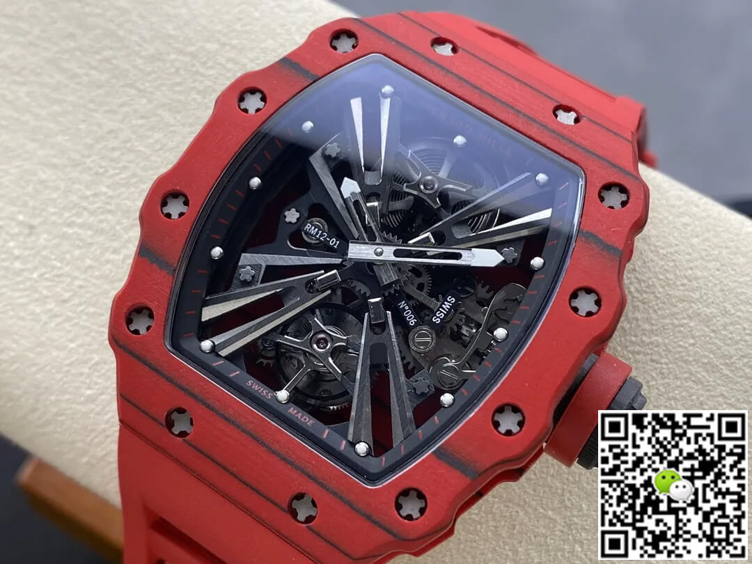 Richard Mille RM12-01 Tourbillon RM Factory Red Rubber Strap
