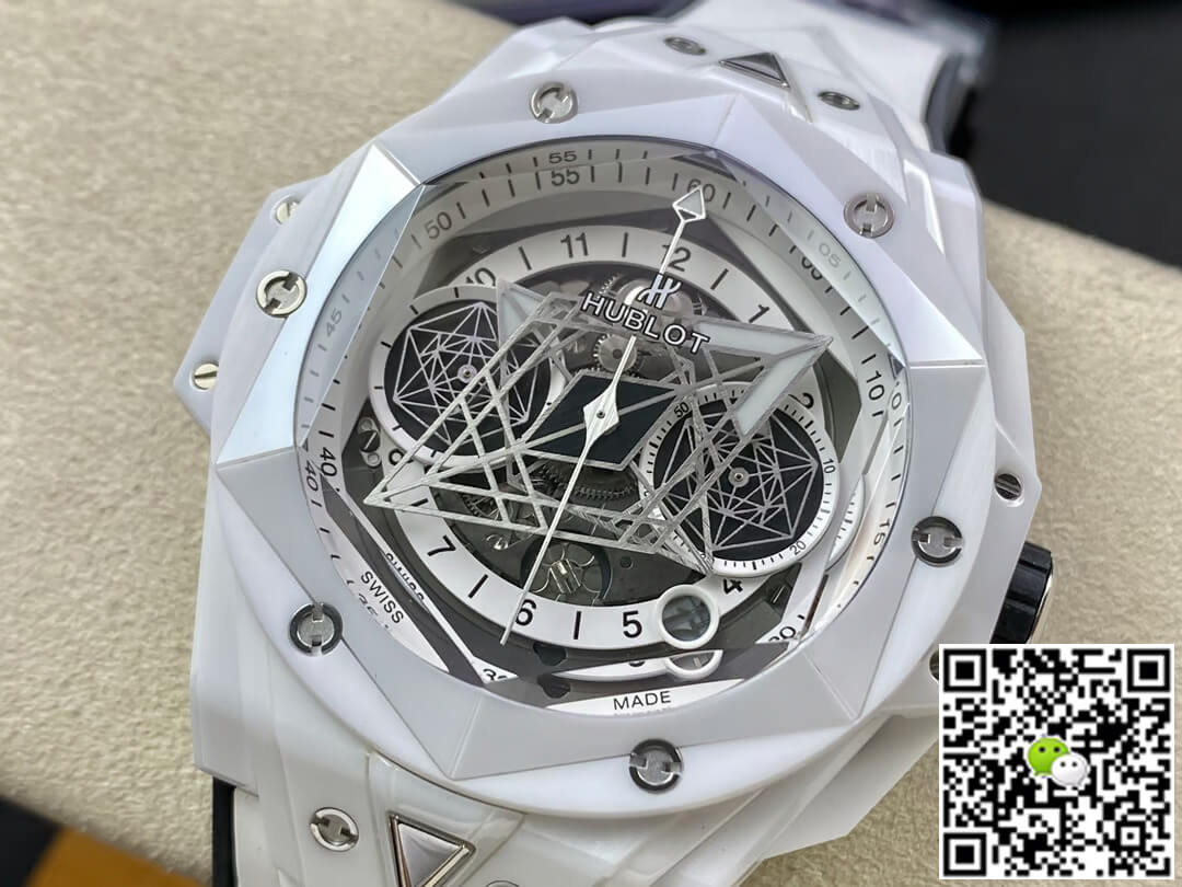 Hublot Big Bang Sang Bleu II 418.HX.2001.RX.MXM21 BB Factory White Ceramics