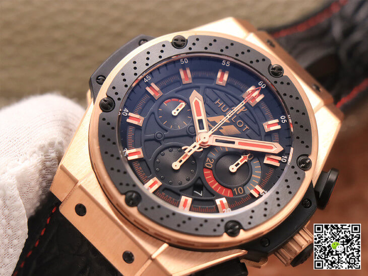 Hublot King Power Ferrari F1 V6 Factory Black Dial Rose Gold
