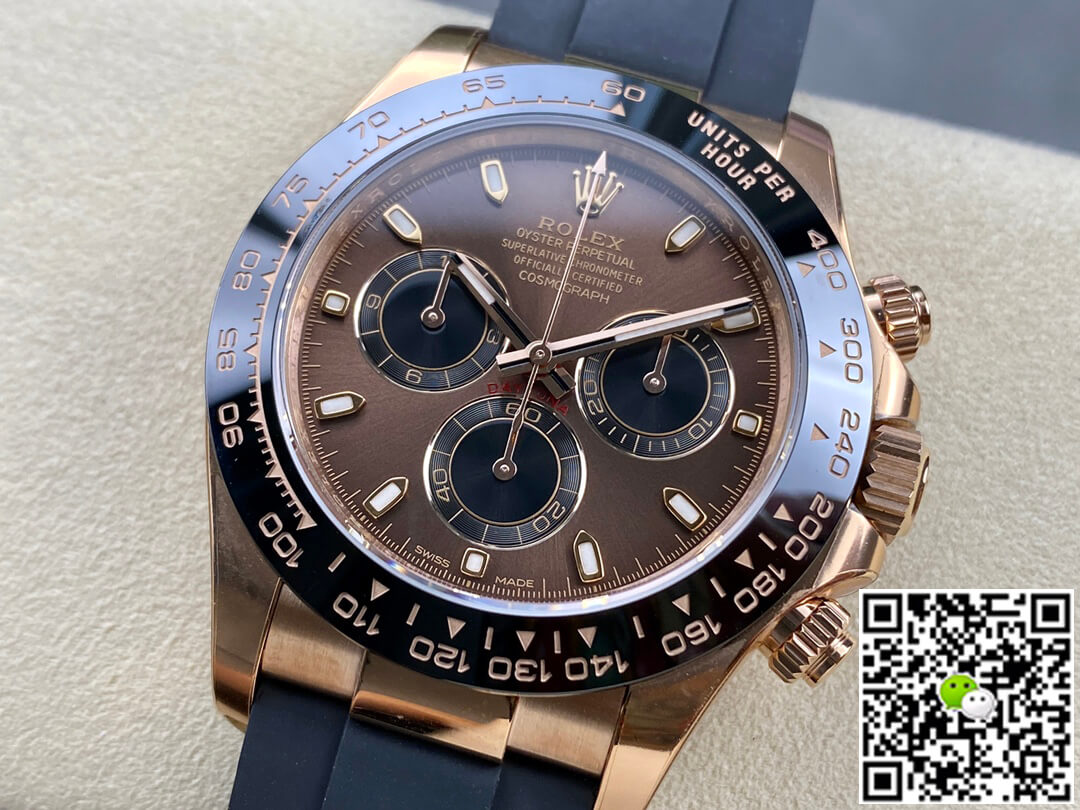 Rolex Cosmograph Daytona M116515LN-0041 Clean Factory Rubber Strap