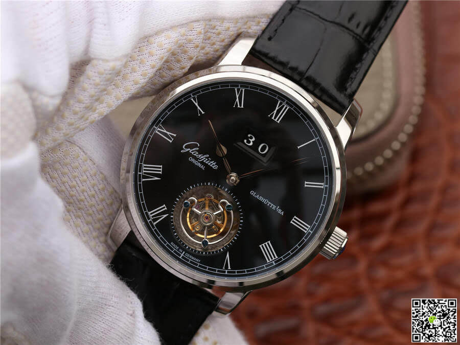 Glashutte Original Senator Excellence Tourbillon 1-94-03-04-04-04 R8 Factory V3 Black Dial