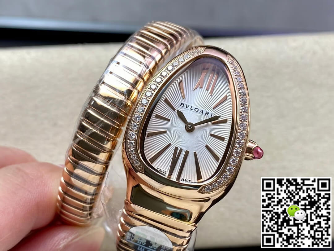 Bvlgari Serpenti 103003 BV Factory Silvery White Dial