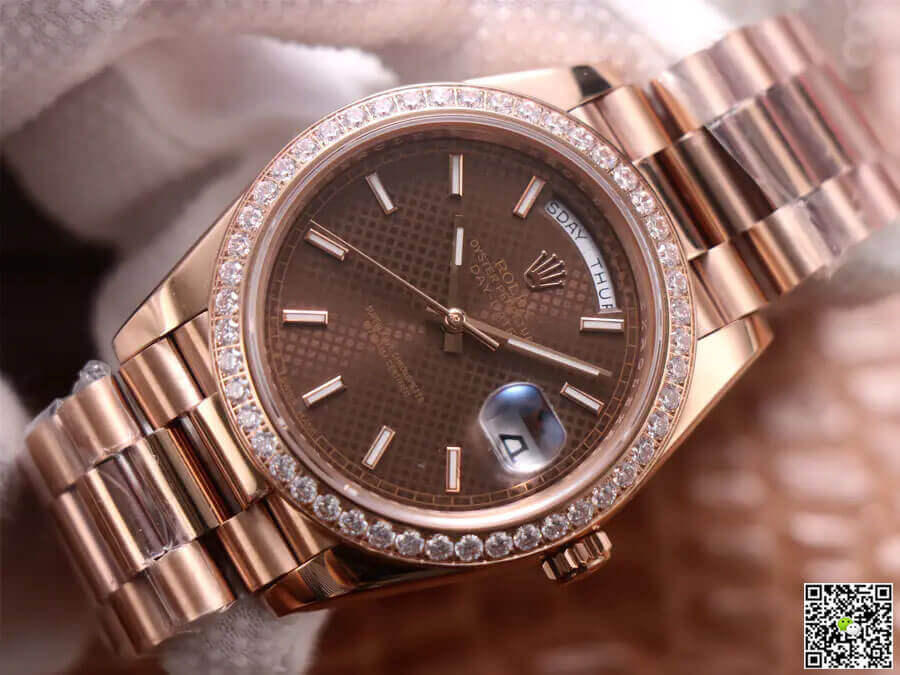 Rolex Day-Date M228345RBR-0005 EW Factory Chocolate Color Dial