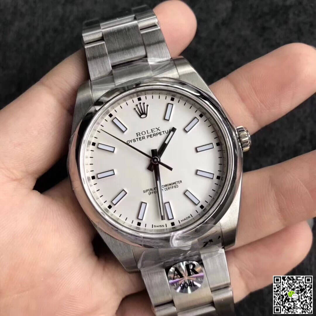 Rolex Oyster Perpetual 114300 39MM AR Factory White Dial