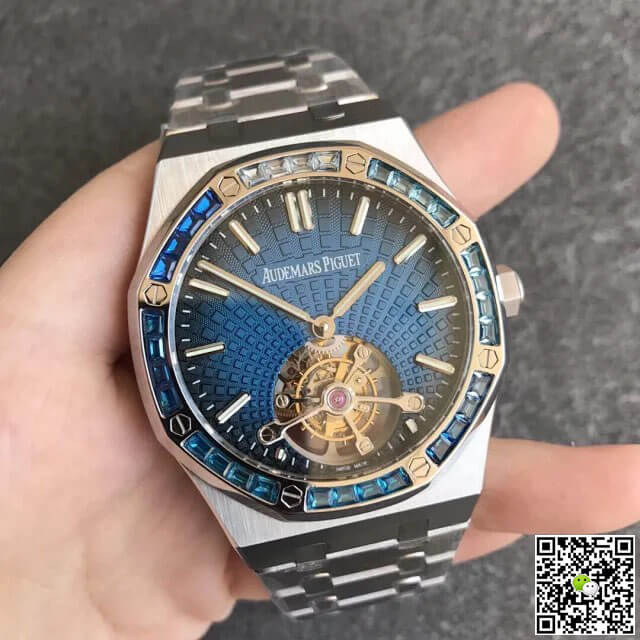 Audemars Piguet Royal Oak Tourbillon 26521PT.YY.1220PT.01 R8 Factory Smoky Blue Dial