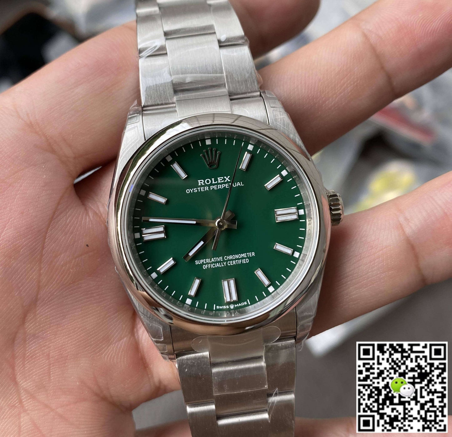 Rolex Oyster Perpetual 41MM M124300-0005 VS Factory Green Dial