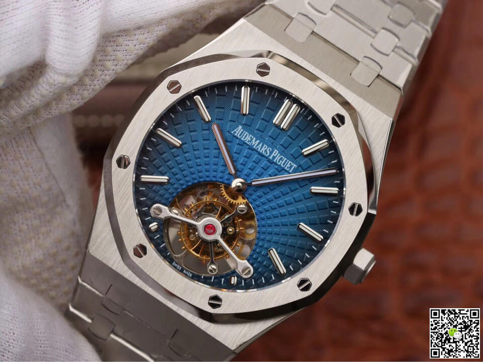 Audemars Piguet Royal Oak Tourbillon 26522TI.OO.1220TI.01 JF Factory Smoky Blue Dial