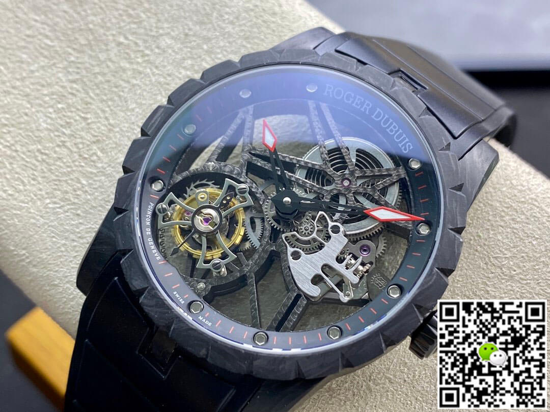 Roger Dubuis Excalibur DBEX0577 BBR Factory Tourbillon Carbon Fiber Case