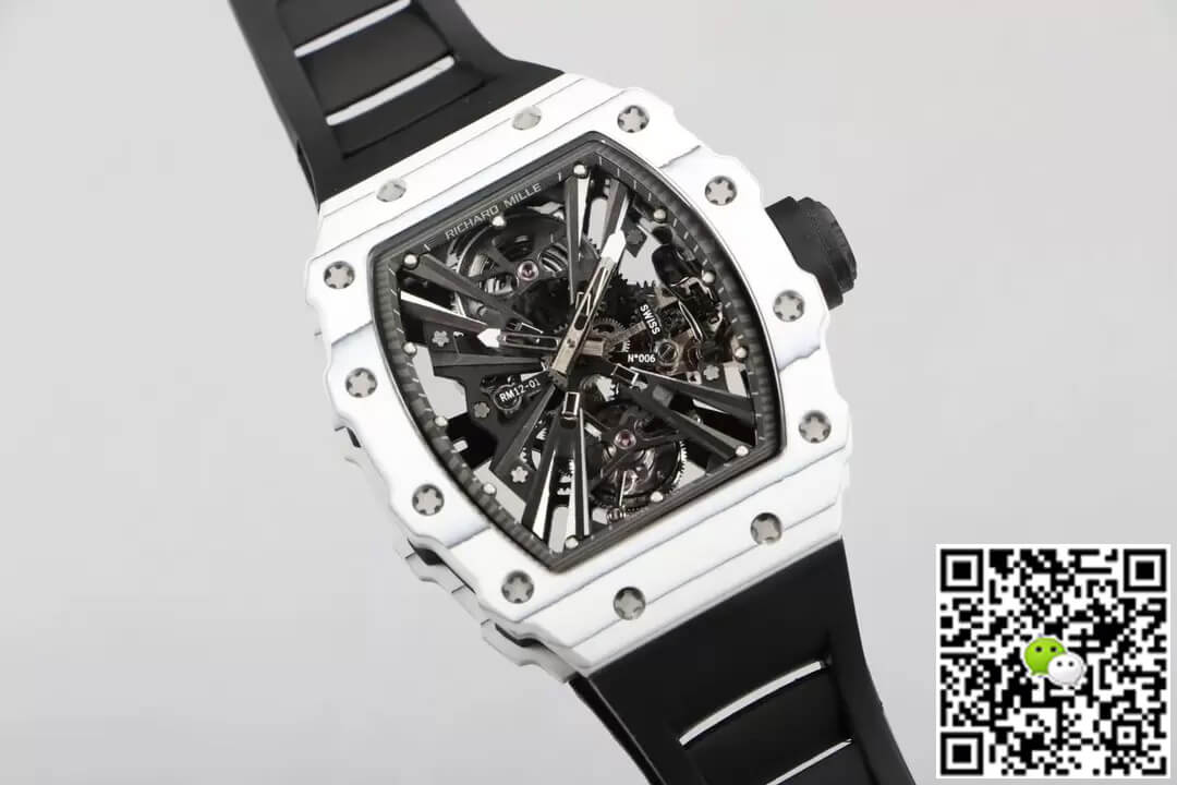 Richard Mille RM12-01 Tourbillon RM Factory Black Rubber Strap