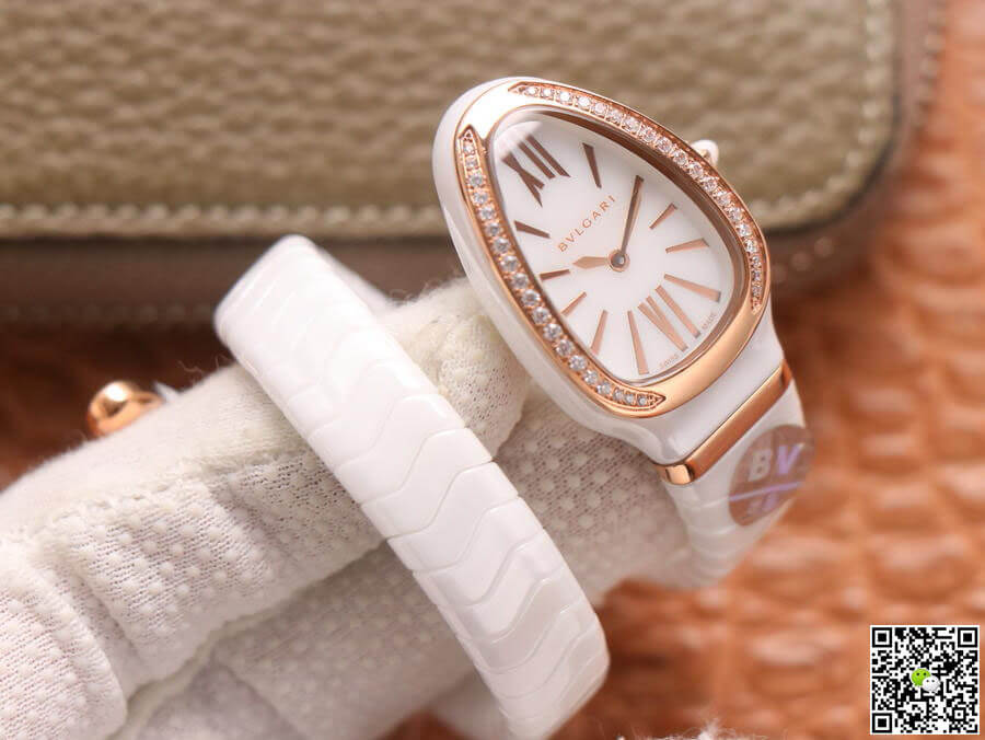 Bvlgari Serpenti 102613 BV Factory White Ceramic Dial