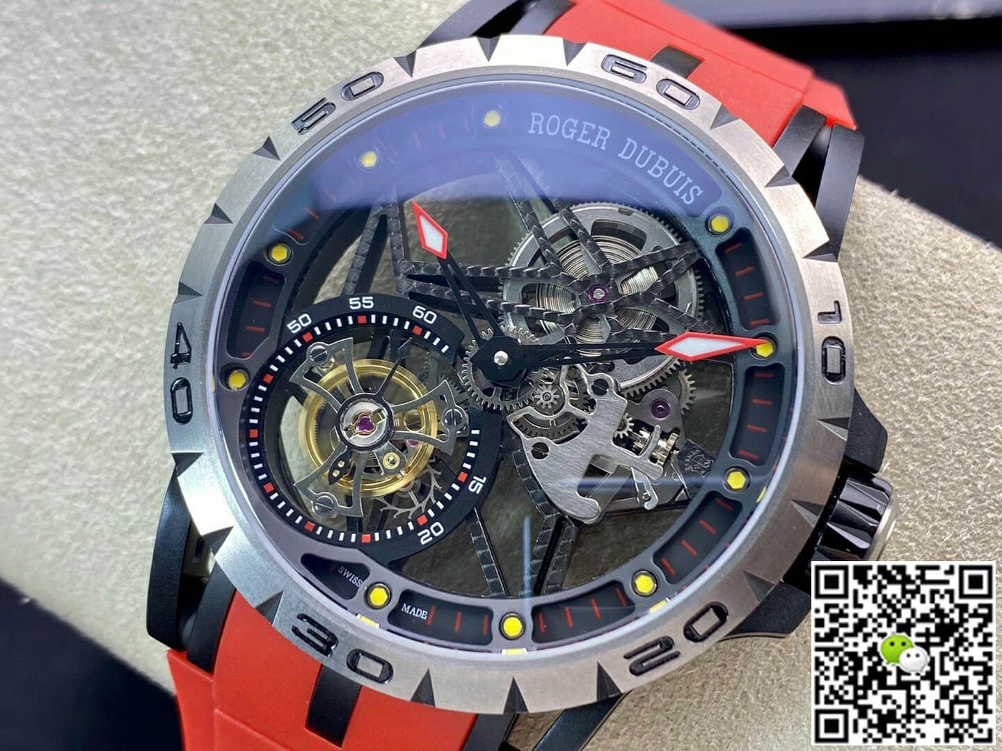 Roger Dubuis Excalibur RDDBEX0549 BBR Factory Tourbillon Titanium Case