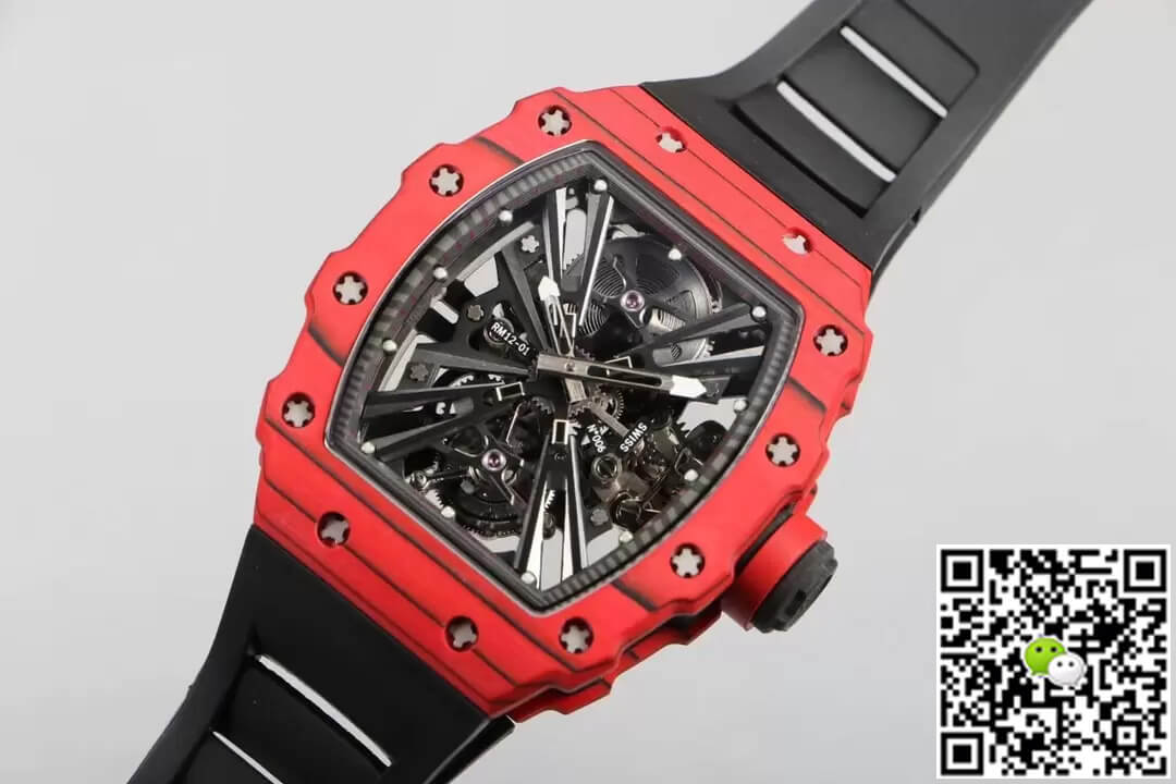 Richard Mille RM12-01 Tourbillon RM Factory Red Case Black Rubber Strap