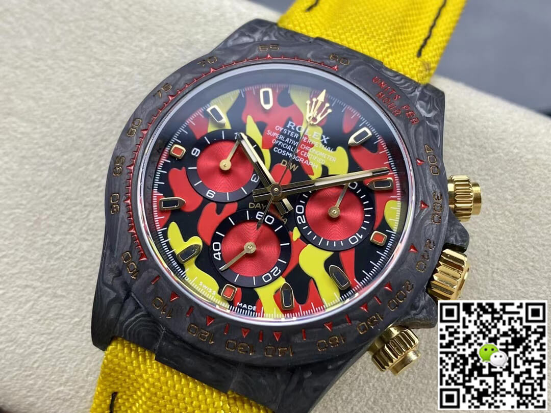 Rolex Daytona Cosmograph Diw Custom Version Noob Factory Yellow Strap