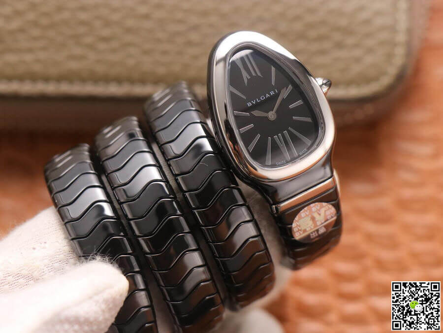Bvlgari Serpenti BV Factory Black Ceramic Dial