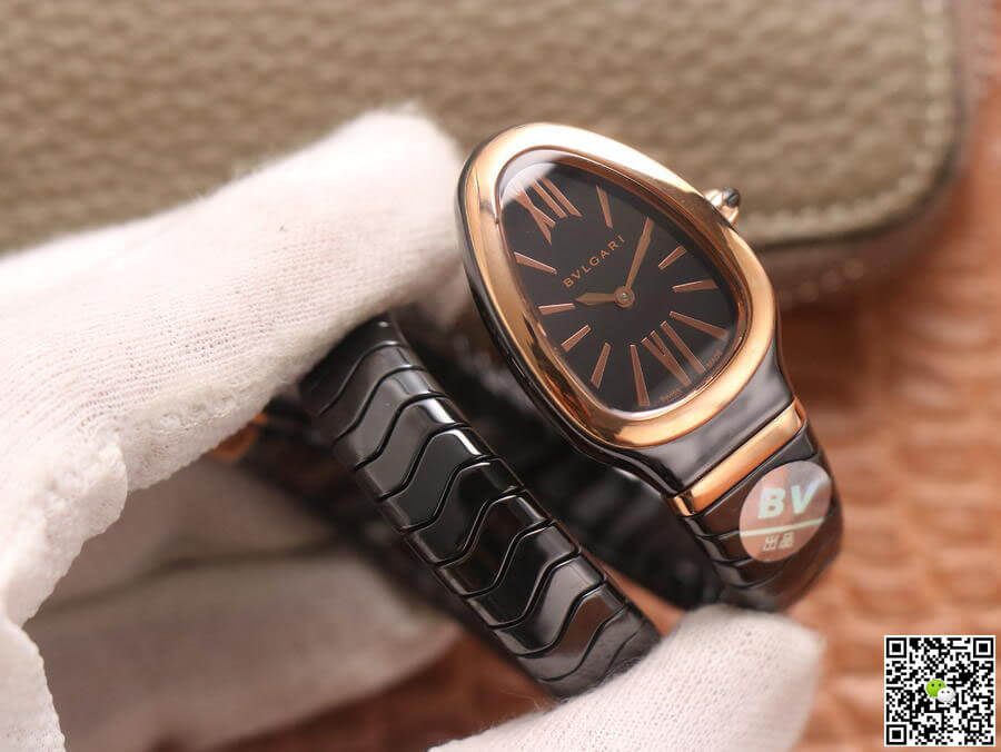 Bvlgari Serpenti 102735 BV Factory Rose Gold Black Dial