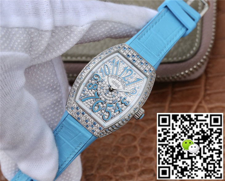 Franck Muller Ladies Collection V 32 SC AT FO D CD (BL) ABF Factory Diamond-set Bezel