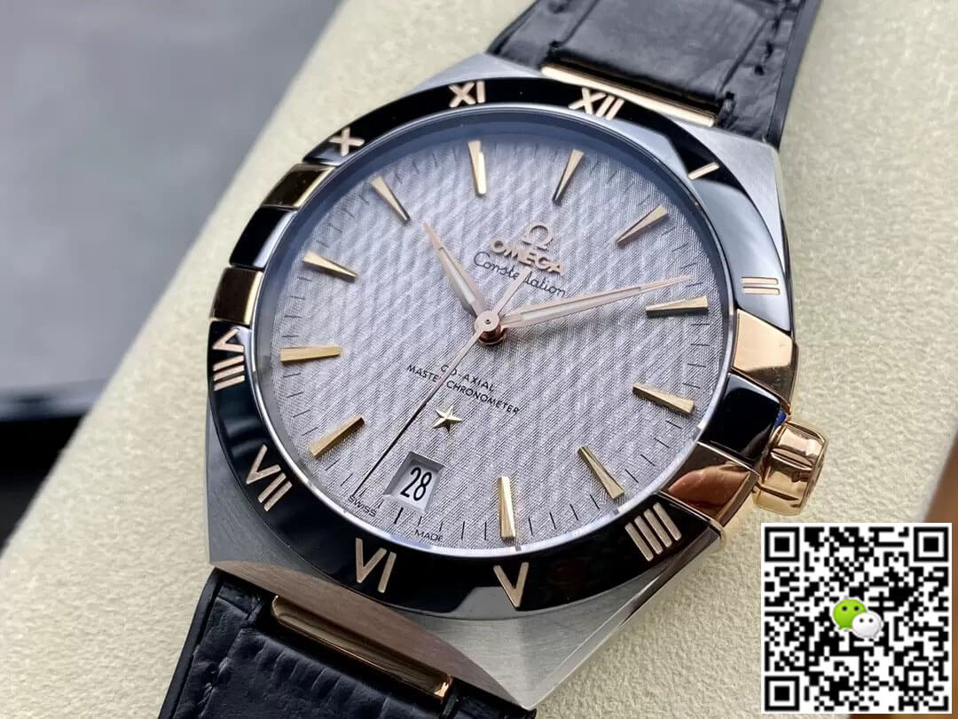 SBF Omega Constellation 131.23.41.21.06.001 VS Factory Leather Strap