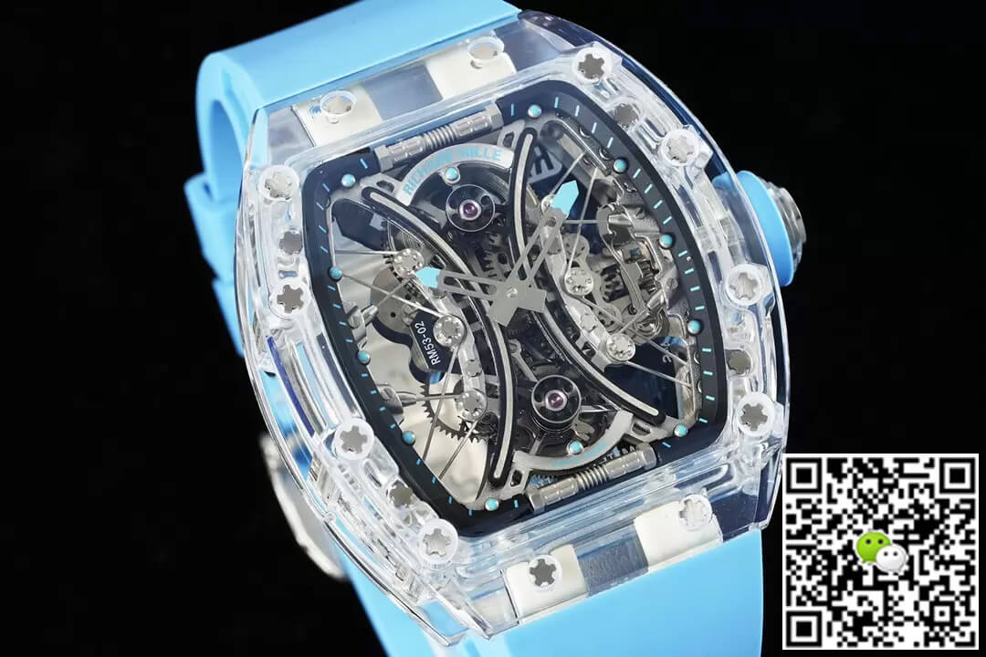 Richard Mille RM053-02 Tourbillon RM Factory Blue Rubber Strap