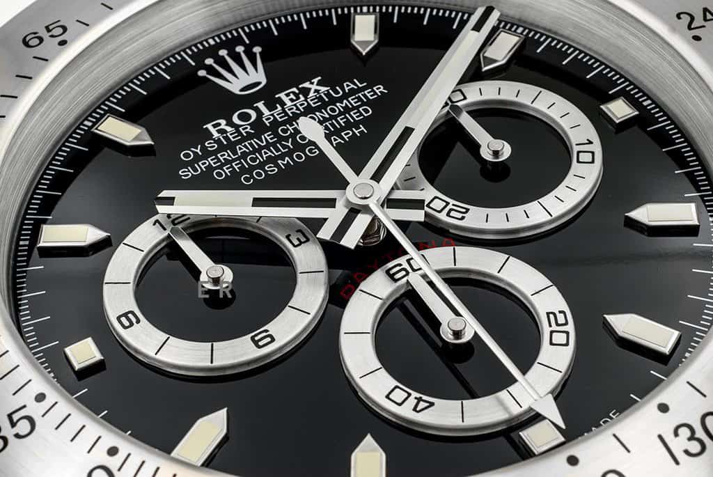 ROLEX DAYTONA CHRONOGRAPH WALL CLOCK - BLACK DIAL EDITION