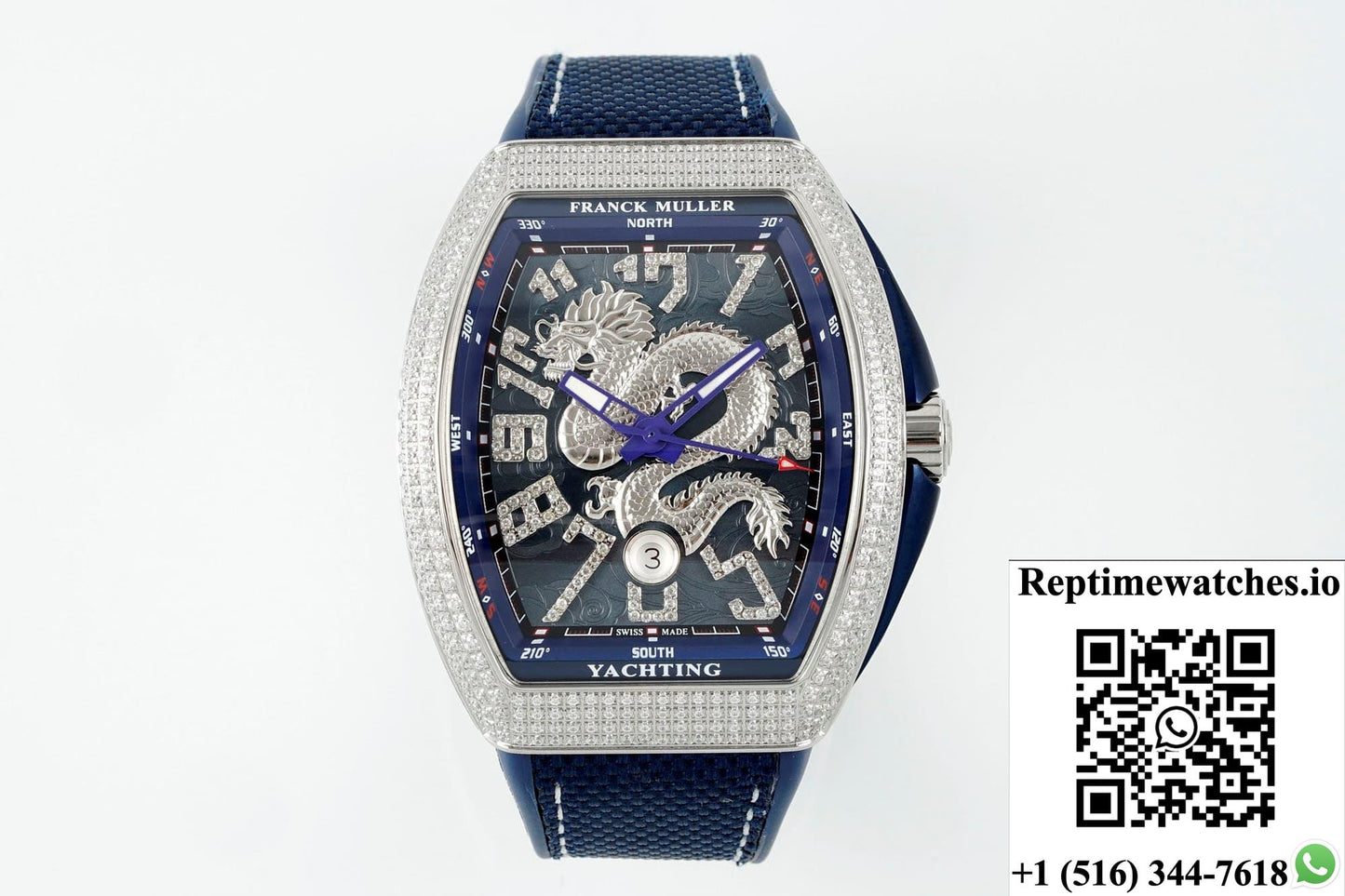 Franck Muller Vanguard ABF Factory Stainless Steel Crown