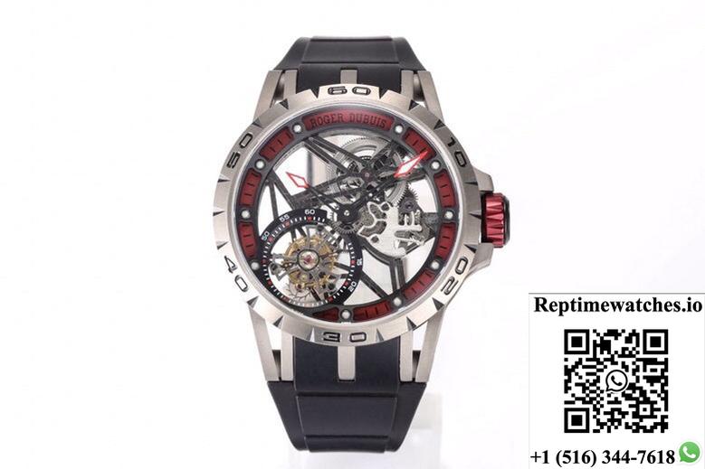 Roger Dubuis Excalibur RDDBEX0479 NEW Factory Tourbillon Hollow Dial
