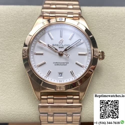 Breitling Chronomat R10380101A1R1 Bls Factory Blue Crystal Glass Watch Mirror-Rep Time Watches