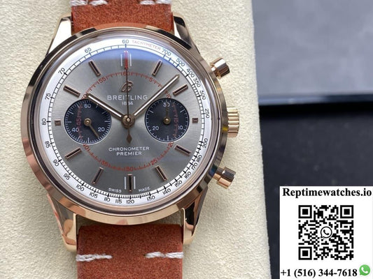 Breitling Premier RB0118A31B1X1 BLS factory chronograph function