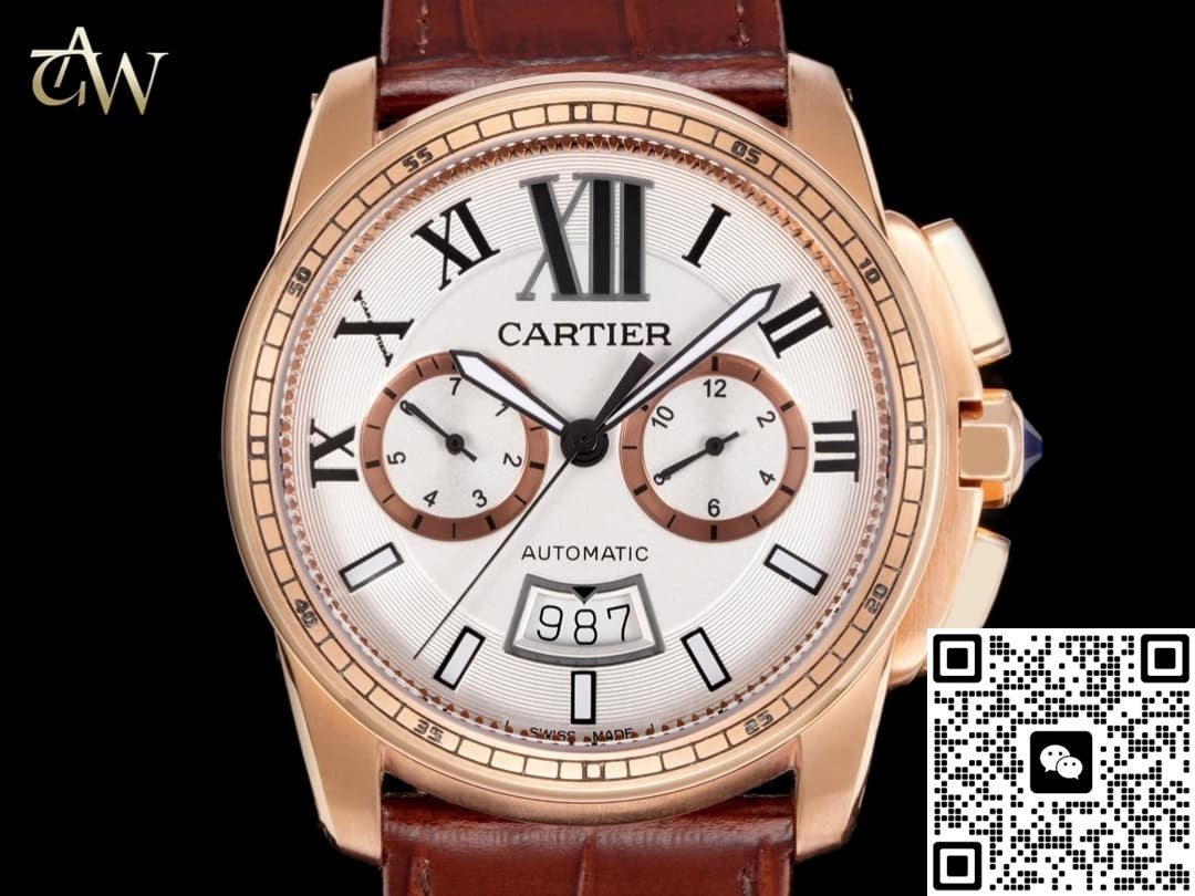 Cartier Calibre De W7100044 GAW Factory Date Display